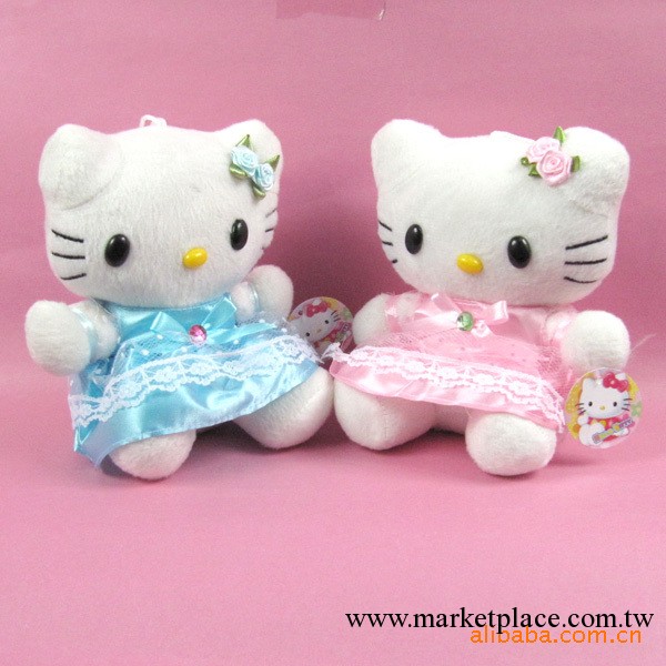 填充毛絨玩具hello kitty掛件 17cm情侶結婚禮品 抓機玩具娃娃工廠,批發,進口,代購