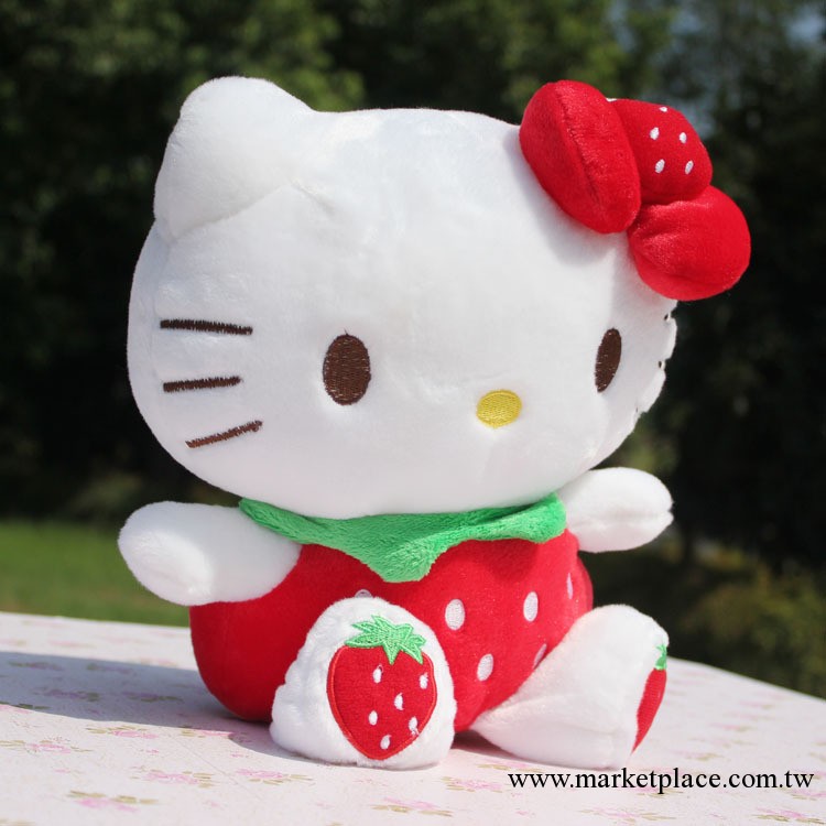 kitty貓公仔 hello kitty貓玩具批發 草莓kitty凱蒂貓毛絨玩具批發・進口・工廠・代買・代購