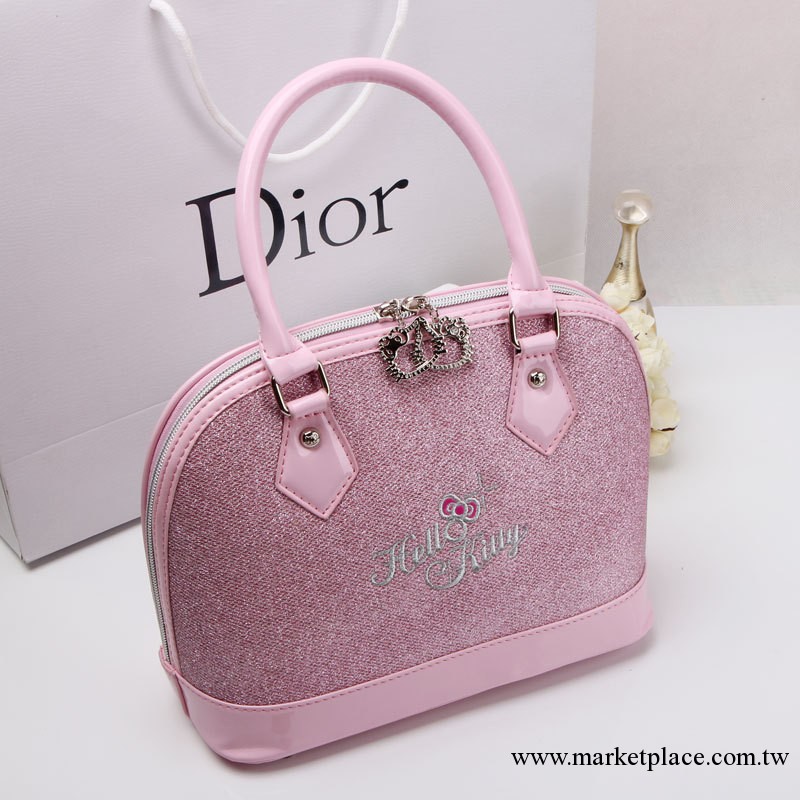 2013新款女包hello kitty清新可愛撞色箱型包貝殼包手提包化妝包工廠,批發,進口,代購