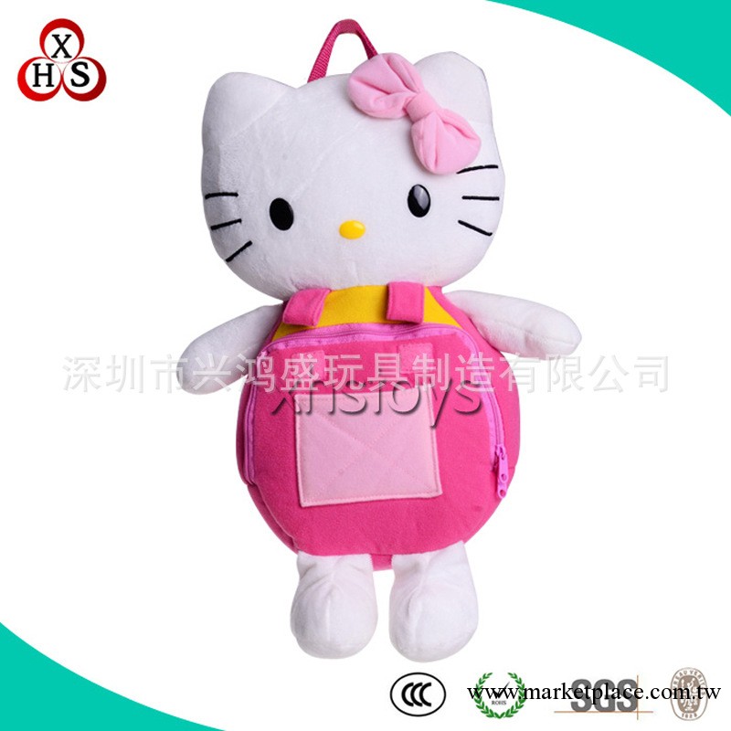 廠傢供應hello kitty凱蒂貓毛絨背包 兒童學生書包 可定制工廠,批發,進口,代購