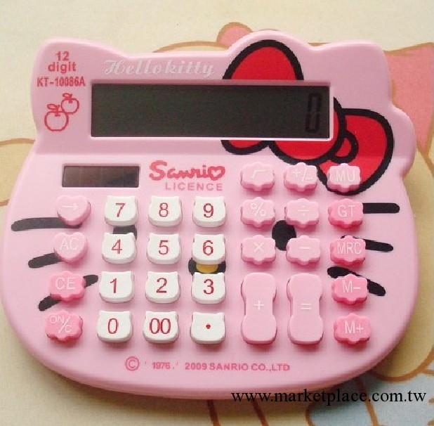 hello kitty 頭型計算機 Kt計算器 辦公商務卡通計算器 0.2kg工廠,批發,進口,代購