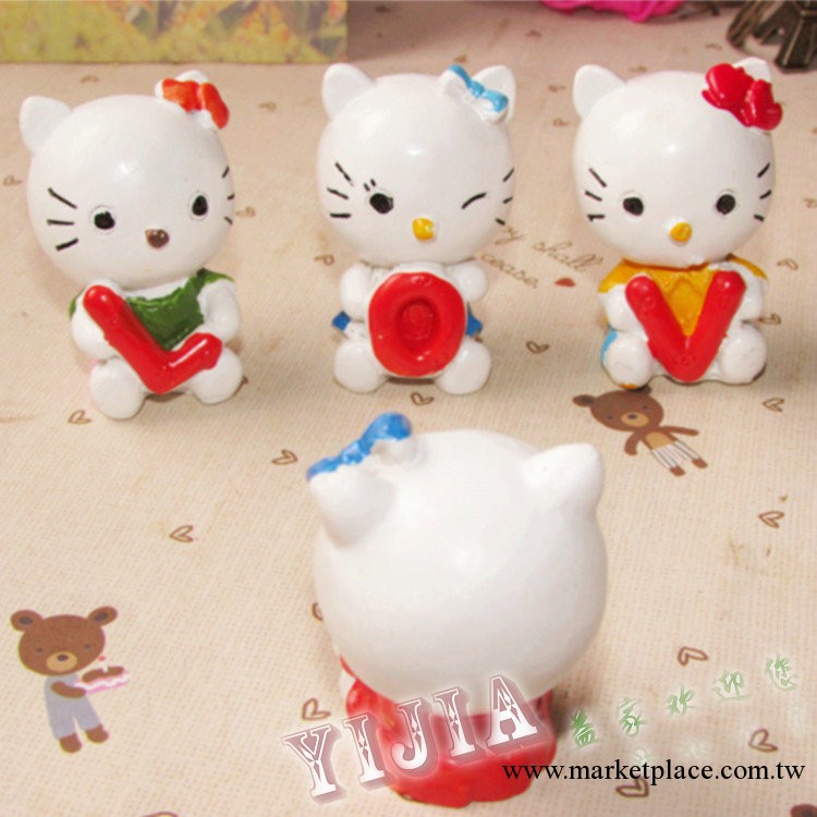 卡通可愛樹脂擺件 凱蒂貓生日婚房禮物 Hello Kitty love情侶擺件工廠,批發,進口,代購