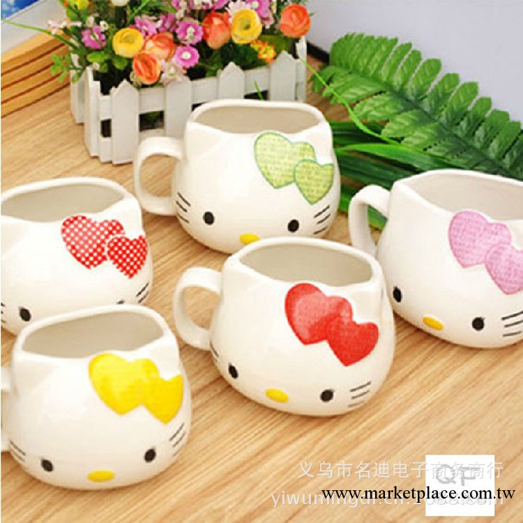 廠傢直銷 大號KT陶瓷杯 HELLO KITTY女生馬克杯 可愛牛奶杯子工廠,批發,進口,代購