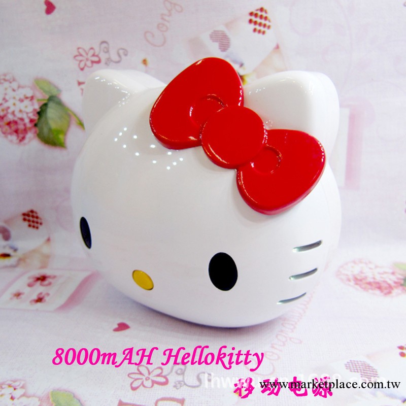 卡通新款移動電源hello kitty8000毫安充電寶/私模套料(板+外殼)工廠,批發,進口,代購