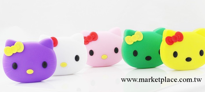 迷你Hello kitty移動電源可愛女生小巧通充電寶矽膠型工廠,批發,進口,代購