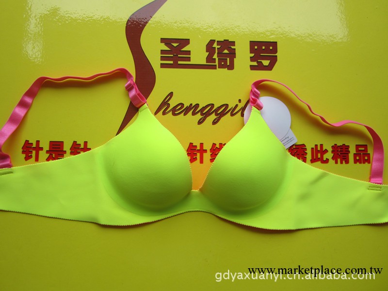 廠傢直銷2012新潮爆款熒光色一片成型吊角精油水袋無痕內衣胸罩工廠,批發,進口,代購