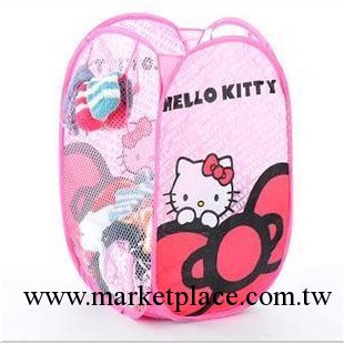 Hello kitty 凱蒂貓可折疊臟衣籃臟衣簍臟衣桶網佈收納桶收納籃工廠,批發,進口,代購