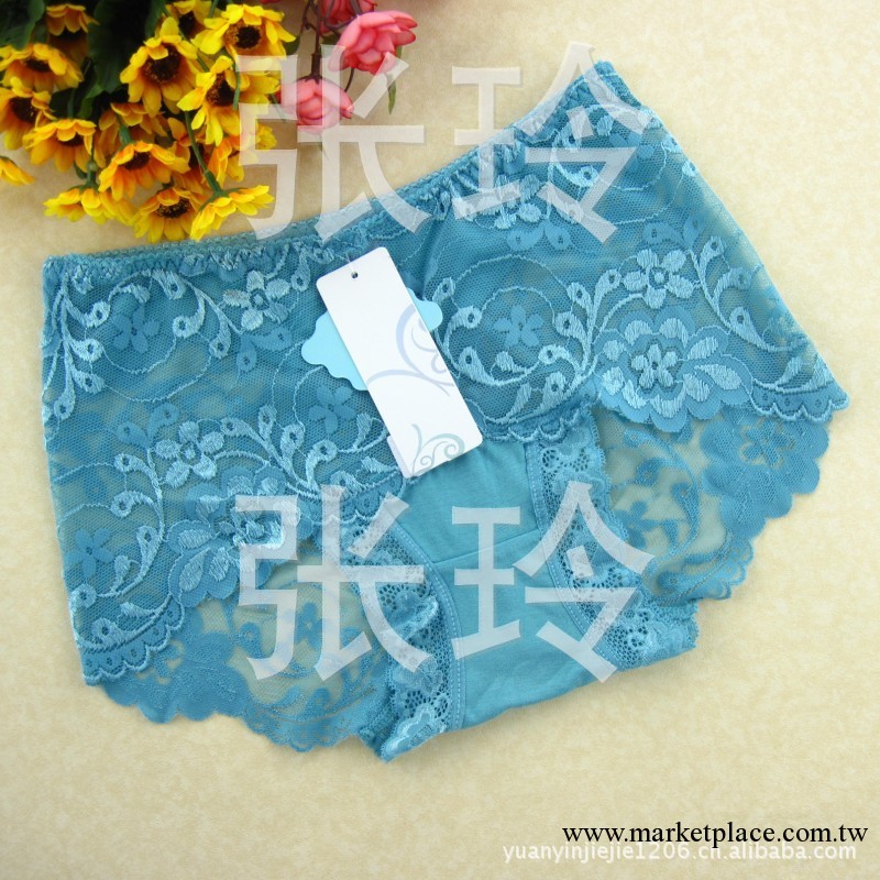 新款品牌 加大碼內褲胖MM性感無痕高腰蕾絲棉底女三角褲1818工廠,批發,進口,代購
