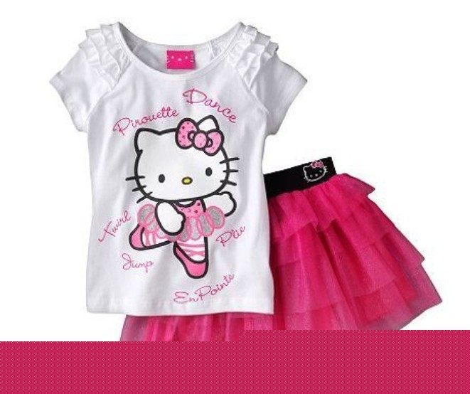 2013夏外貿童裝hello kitty 女童紗裙套裝 kitty貓跳舞裙 女童裙工廠,批發,進口,代購