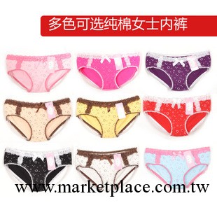 新款可愛全棉女/女士純棉內褲/舒適少女三角純棉批發工廠,批發,進口,代購