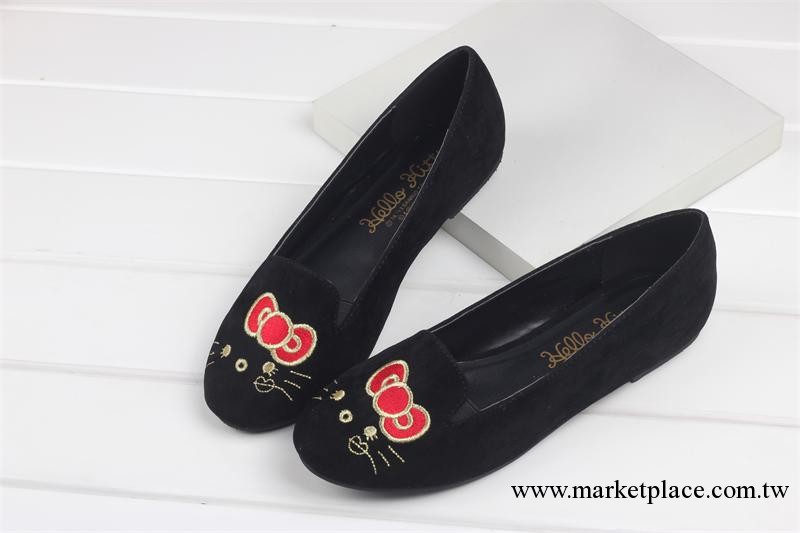 工廠 新品上市 秋款 出口外貿日本原單 hello kitty 電繡 女單鞋工廠,批發,進口,代購