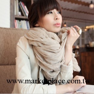 2013單色巴厘沙 新款女士純色超長 棉麻圍巾 單色圍巾 韓國 絲巾工廠,批發,進口,代購