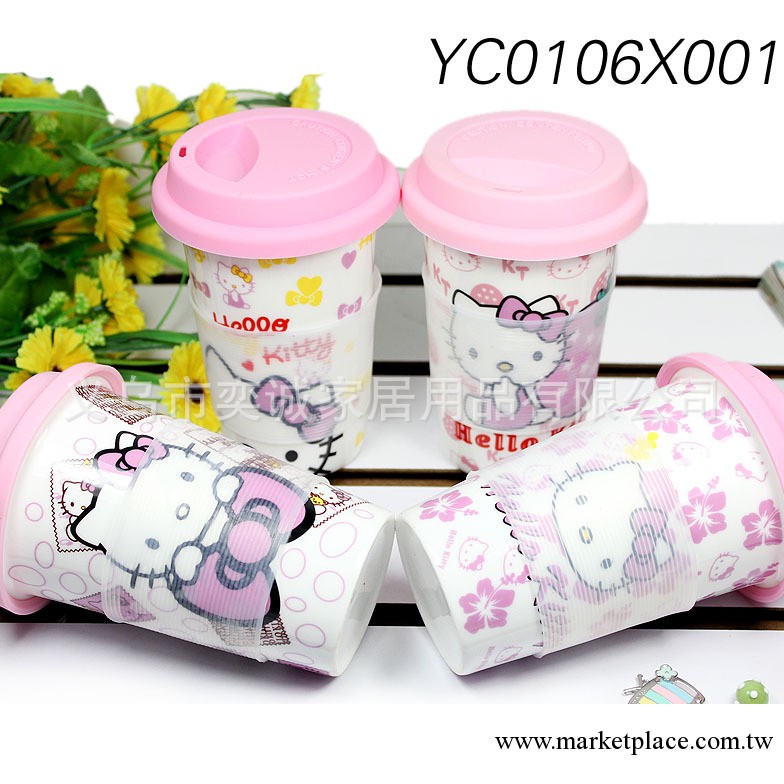 熱銷！hello kitty星巴克咖啡杯 可愛時尚粉紅kt陶瓷咖啡杯 X001工廠,批發,進口,代購
