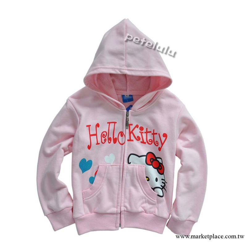hello kitty 外套 秋裝 純棉連帽衛衣 童裝批發 童外套工廠,批發,進口,代購