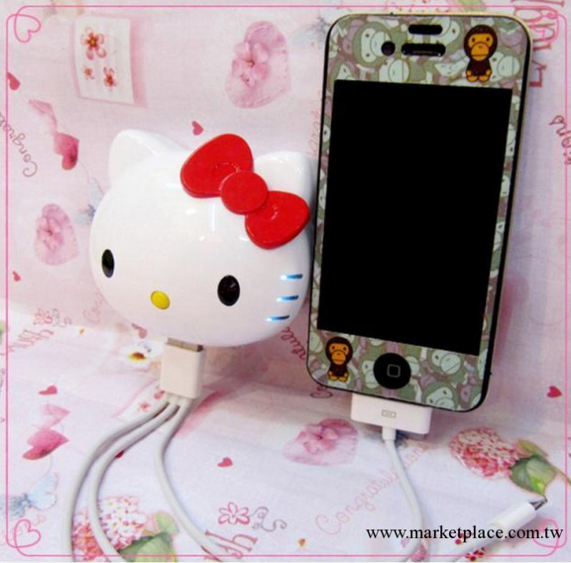 熱賣KITTY貓頭8000 Hello kitty移動電源 移動電源充電器批發批發・進口・工廠・代買・代購