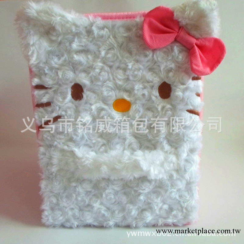 日單 毛絨折疊小號hello kitty收納盒收納箱整理箱 批發 外貿原單工廠,批發,進口,代購