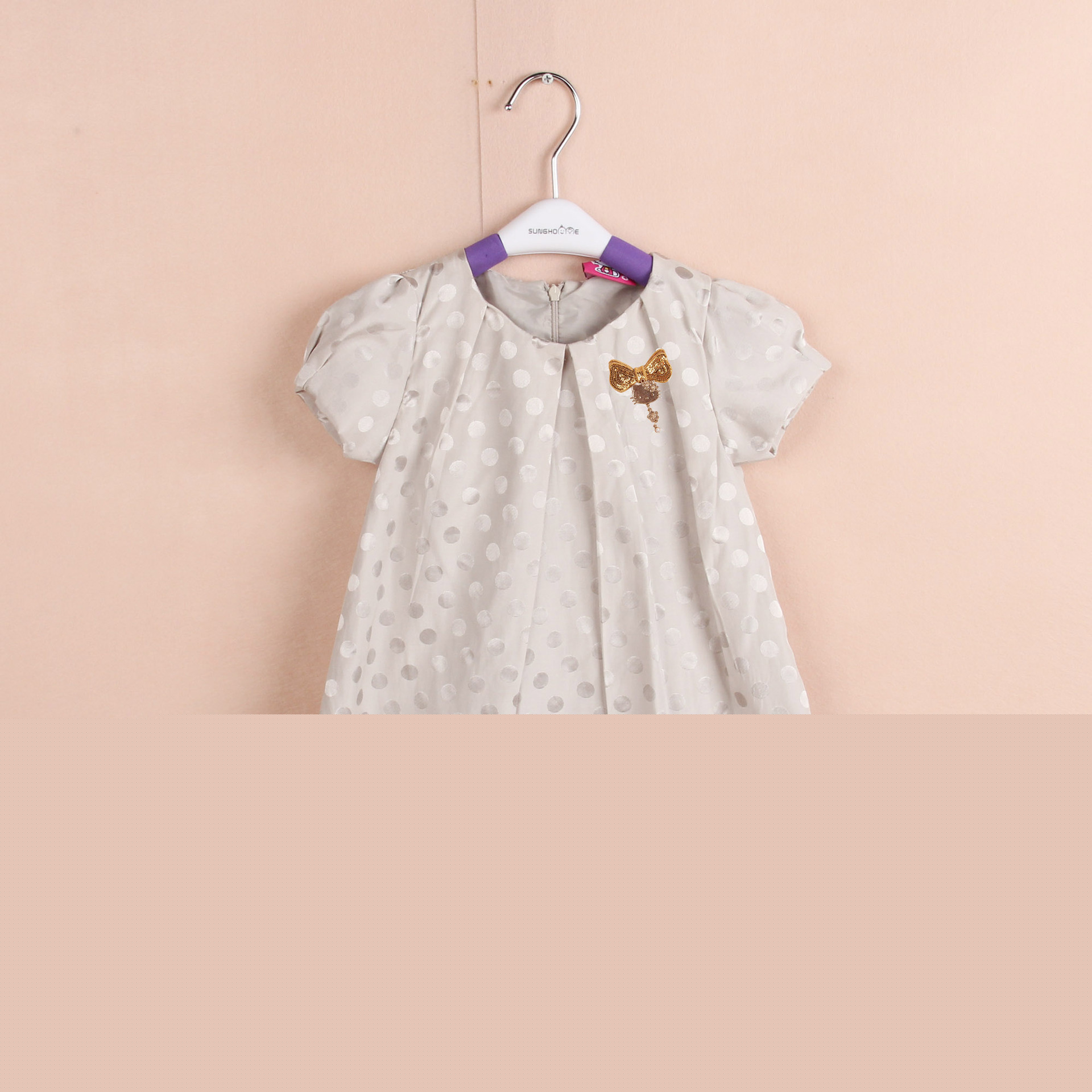 2013夏季Hello kitty原單外貿女童棉制連衣裙凱蒂貓小波點西裝裙工廠,批發,進口,代購