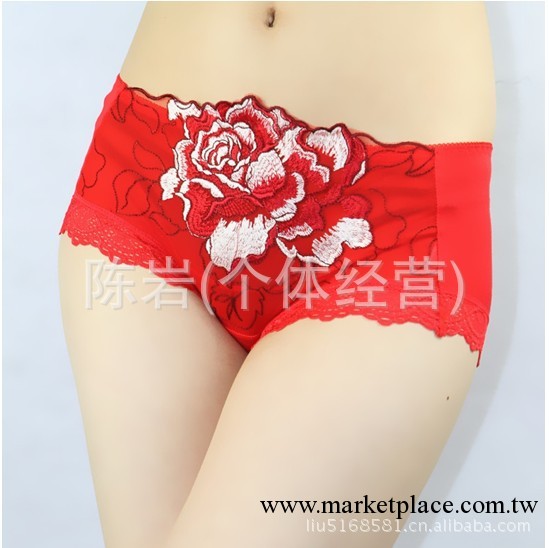 高檔玫瑰花刺繡竹纖維 女式內褲 nk02工廠,批發,進口,代購
