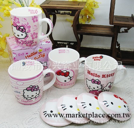 hello kitty外貿卡通迪士尼陶瓷杯 醴陵廠傢低價直銷兒童商品促銷工廠,批發,進口,代購
