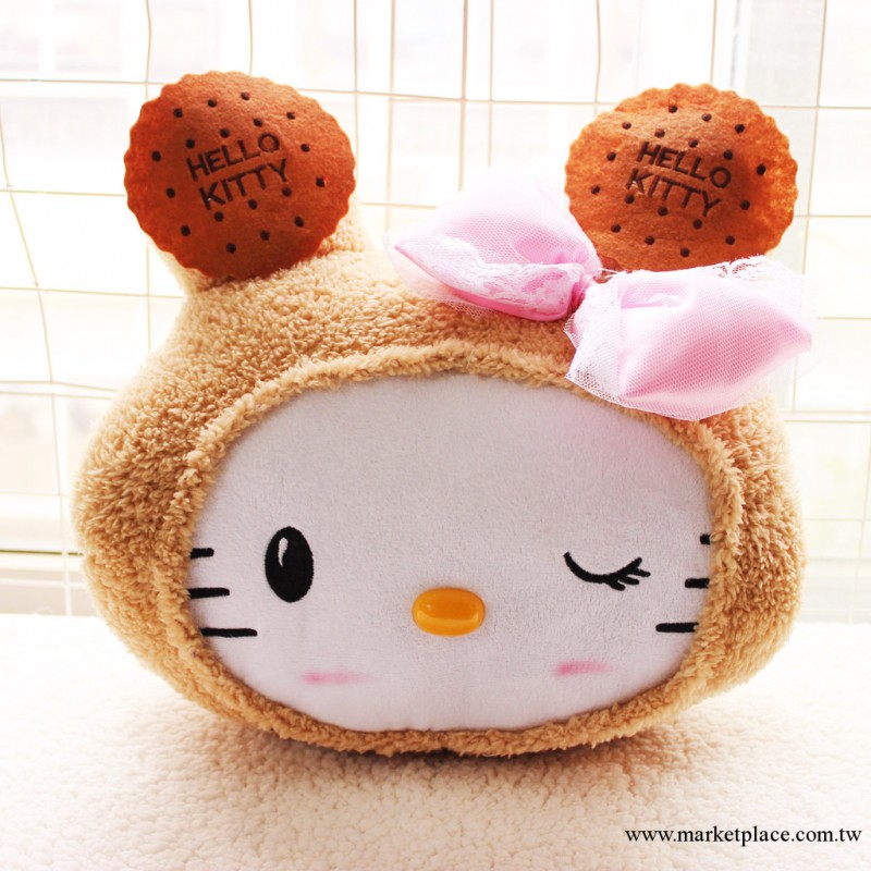 原版曲奇餅幹HelloKitty手捂 凱蒂貓毛絨玩具公仔玩偶 新年禮物工廠,批發,進口,代購