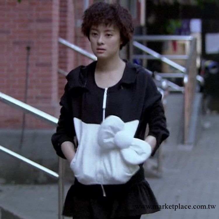 辣媽正傳孫儷同款唐悠悠hello kitty蝴蝶結加厚連帽衛衣3196028工廠,批發,進口,代購