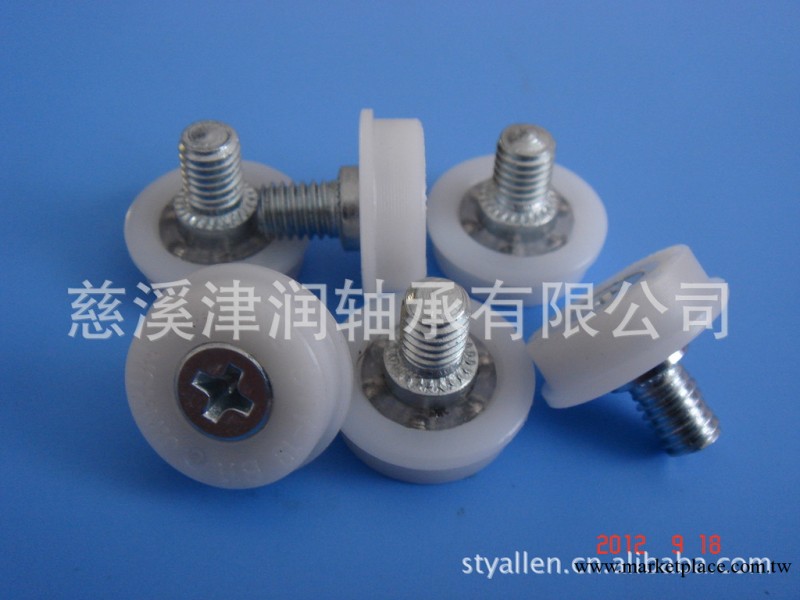 供應法蘭邊塑料滑輪/TOK國內替代品/帶螺桿塑料滾輪/傢具裝潢滑輪工廠,批發,進口,代購