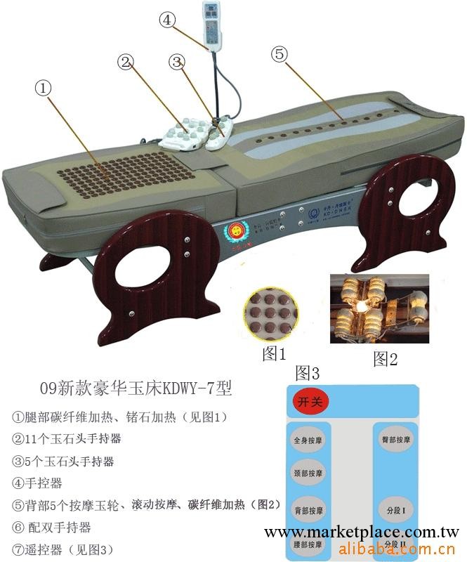 供應上海卡丹保健床 保健按摩床 智能按摩音樂床工廠,批發,進口,代購