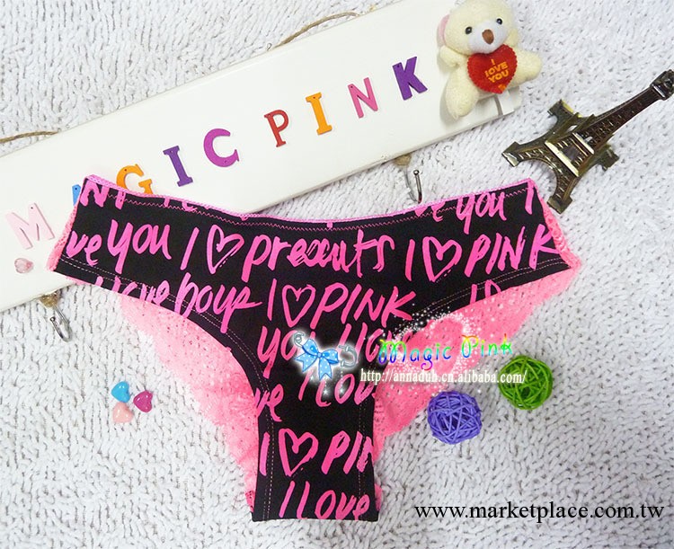 維多利亞的秘密PINK內褲 女士純棉內褲  時尚性感 甜美簡約工廠,批發,進口,代購