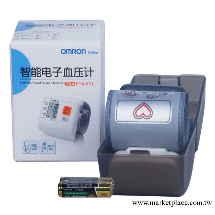 歐姆龍電子血壓計腕 HEM-6111 腕式 血壓計 傢用測壓機  血壓機批工廠,批發,進口,代購
