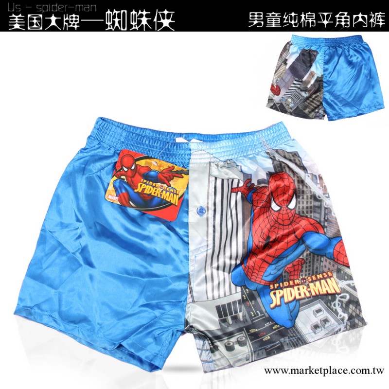 美國大牌，超級絲滑蜘蛛俠平角，男童平角沙灘褲兒童內褲29003工廠,批發,進口,代購