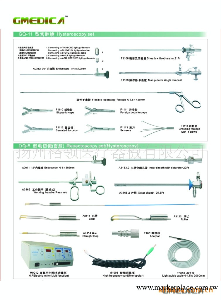 供應婦科DQ-5型電切鏡（宮腔）及配件工廠,批發,進口,代購