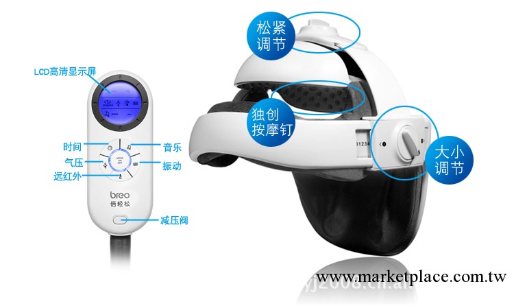 批發倍輕松iDream1180pro頭部按摩機 腦部按摩器 頭部按摩器工廠,批發,進口,代購