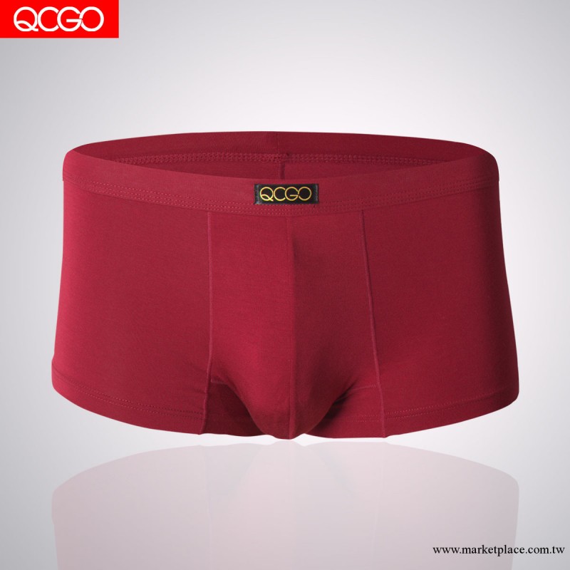 QCGO正品蘭精莫代爾 1333男士平角腳內褲純棉質舒適柔軟 盒裝批發工廠,批發,進口,代購