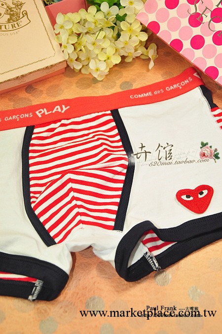 新款合集二！ PLAY 川久保玲 純棉男士內褲 男式四角褲平角褲U型工廠,批發,進口,代購