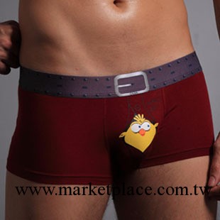 柔軟舒適竹纖維 小鳥圖案 中腰男平角褲 男士內褲 批發 一件代發工廠,批發,進口,代購