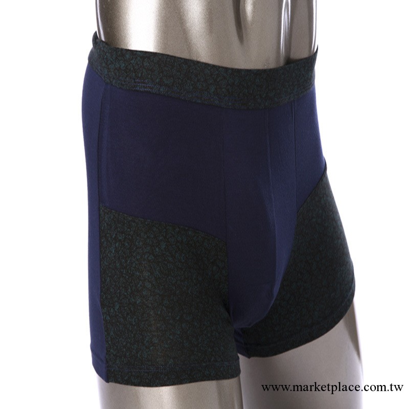 新款 男士內褲批發 莫代爾平角拼色寬邊時尚竹纖維男式舒適短褲工廠,批發,進口,代購