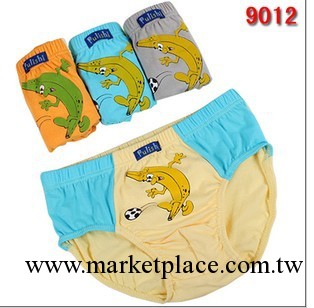 供應正品普利詩9012全棉舒適透氣性好男童松緊三角內褲卡通短褲工廠,批發,進口,代購