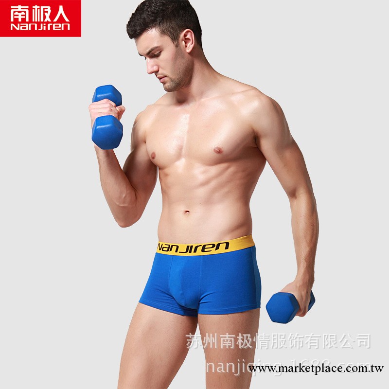 批發南極人 至尊高檔男士內褲 棉萊卡 中腰平角內褲 U凹透氣工廠,批發,進口,代購