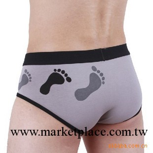 2013 MANBOAT推薦款型男最愛個性男士大腳印男士內褲30/p15工廠,批發,進口,代購