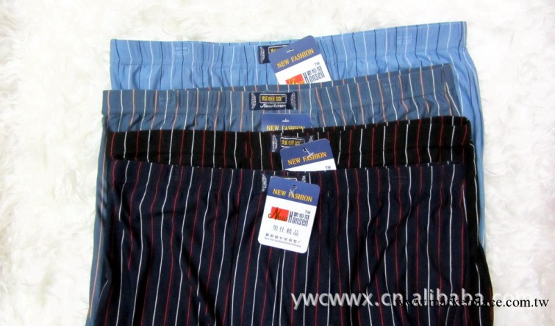 木代爾竹纖維加肥加大男士條紋平角內褲 肥佬大版男式內褲批發工廠,批發,進口,代購