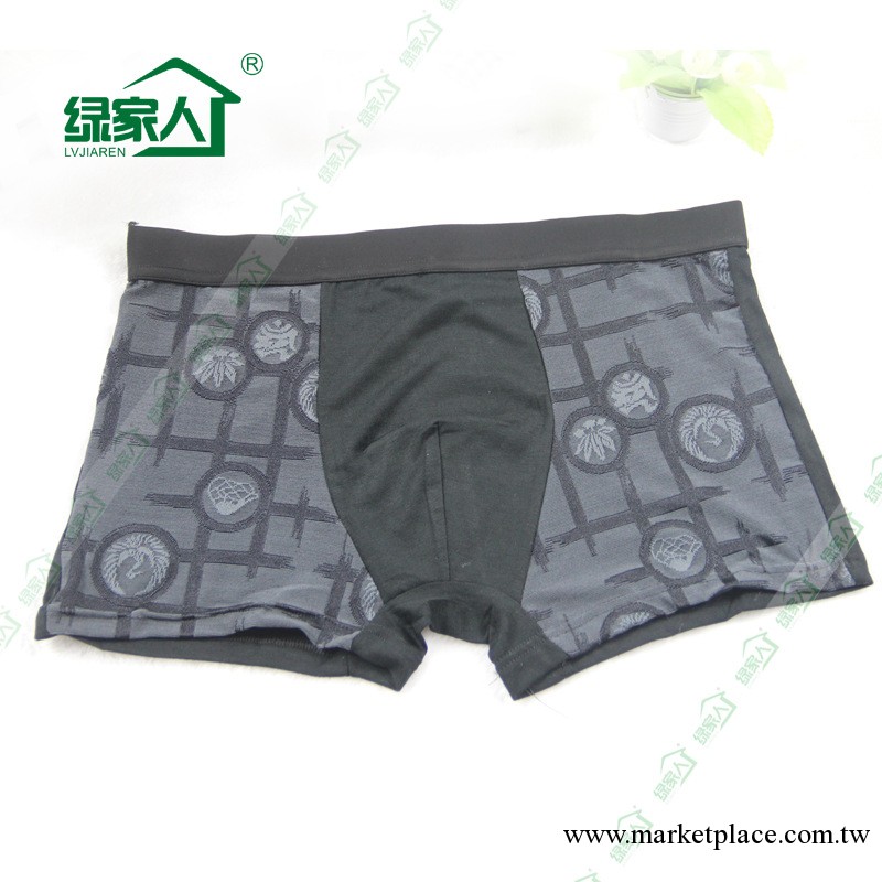 8842 高檔提花  竹纖維男士平角內褲 男式內褲工廠,批發,進口,代購