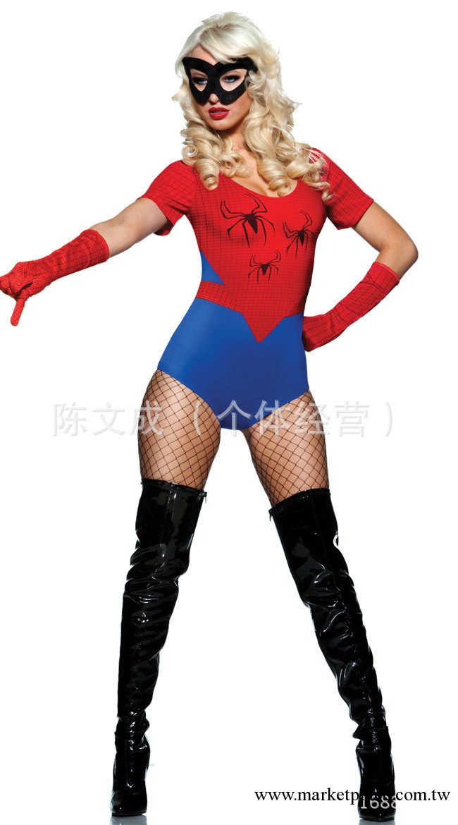 2013年新款萬聖節服 蜘蛛俠 電影角色服 Girl Spider Costume工廠,批發,進口,代購