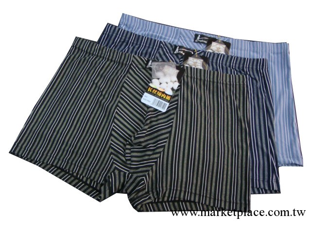 供應136#長絲絨面料 針織豎條紋花形 男士 平角 內褲批發工廠,批發,進口,代購