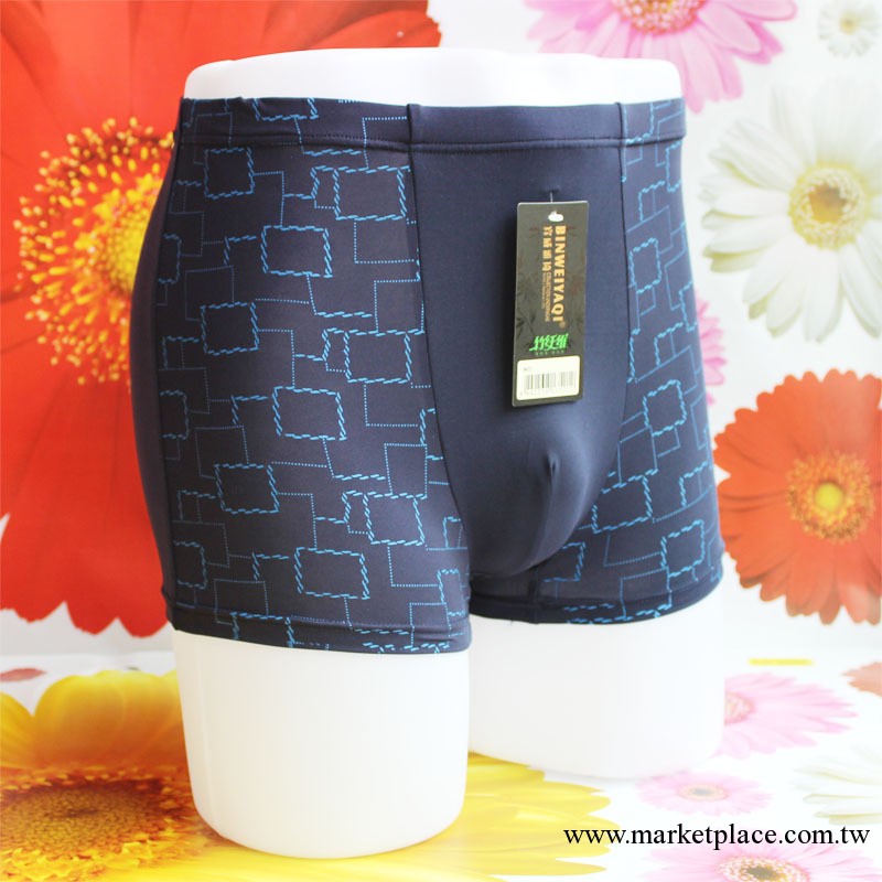 男士內褲 平角加大保健男式內褲 超強彈力方格男士內褲工廠,批發,進口,代購