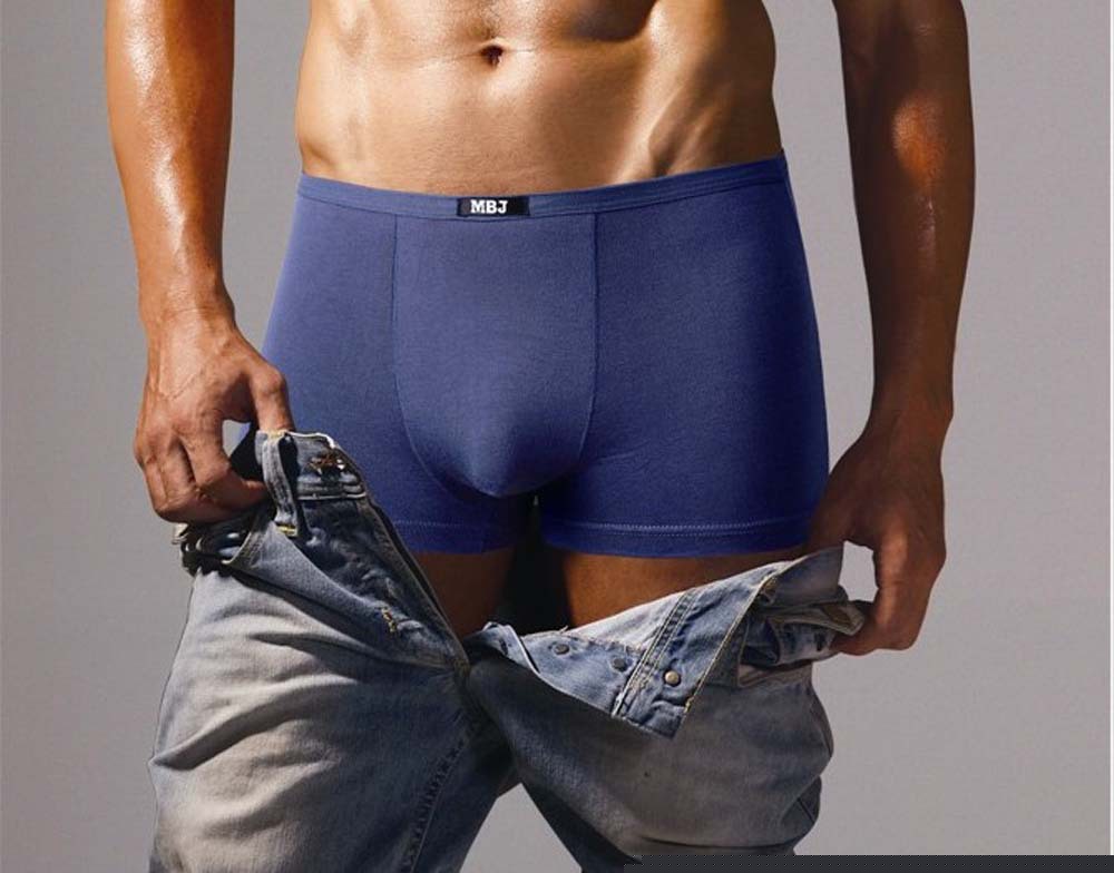 妙佰傢MBJ 8946男式彈力棉純色平角褲 批發純棉男內褲2條盒裝工廠,批發,進口,代購