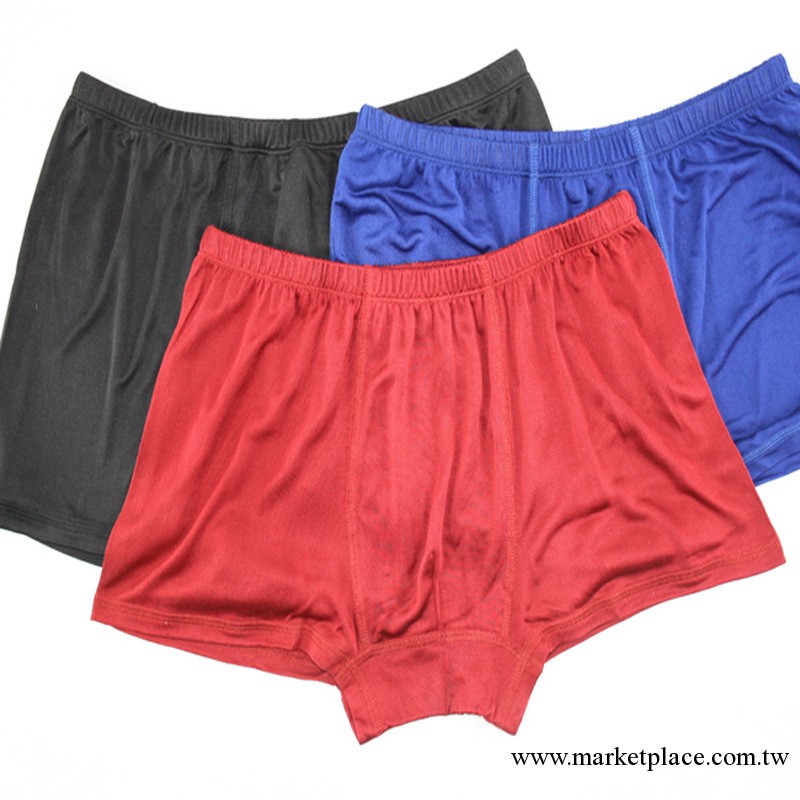 高品質男士100%桑蠶絲針織真絲平角內褲 真絲單面5根絲內褲工廠,批發,進口,代購