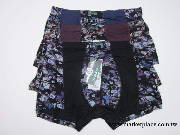 內褲清倉特賣  男士竹纖維雲彩印花平角褲 配件齊全 可進商超工廠,批發,進口,代購