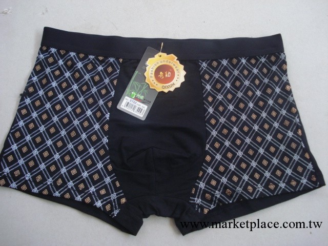 男士內褲批發竹纖維內褲中腰印花透氣抗菌平腳加檔內褲奇勛3732工廠,批發,進口,代購