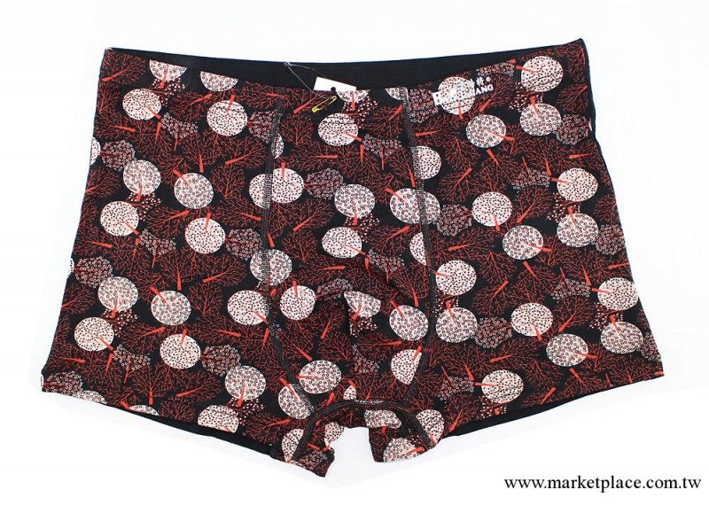 廠傢批發寶路將男士碎花內衣 莫代爾內褲 精品平角褲1069#工廠,批發,進口,代購