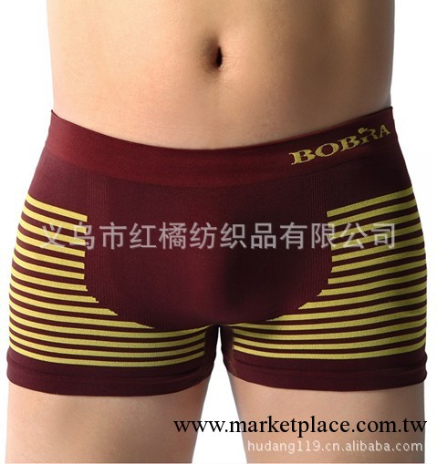 男士無縫平腳褲 尼龍提花內褲 無縫內衣內褲工廠,批發,進口,代購